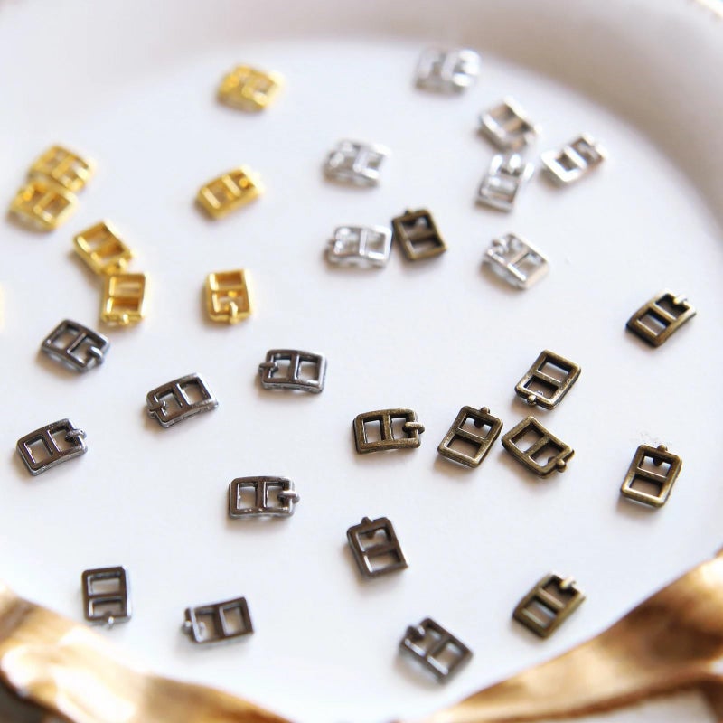 Peachcor 2mm / 0.08'' (Inner Diameter) Super Tiny Buckles, Doll Clothes Buckles, Mini Buckles, in 4 colors, Perfect for Doll Clothes Sewing Projects (20pcs) - Image 5